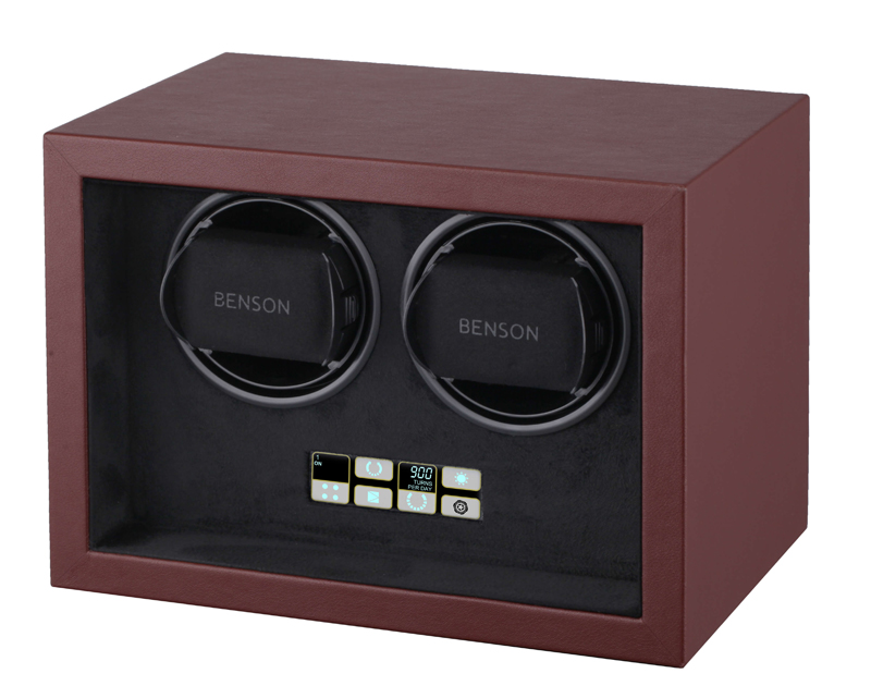 Benson Compact watch winder 2.18 Dark Brown Leather